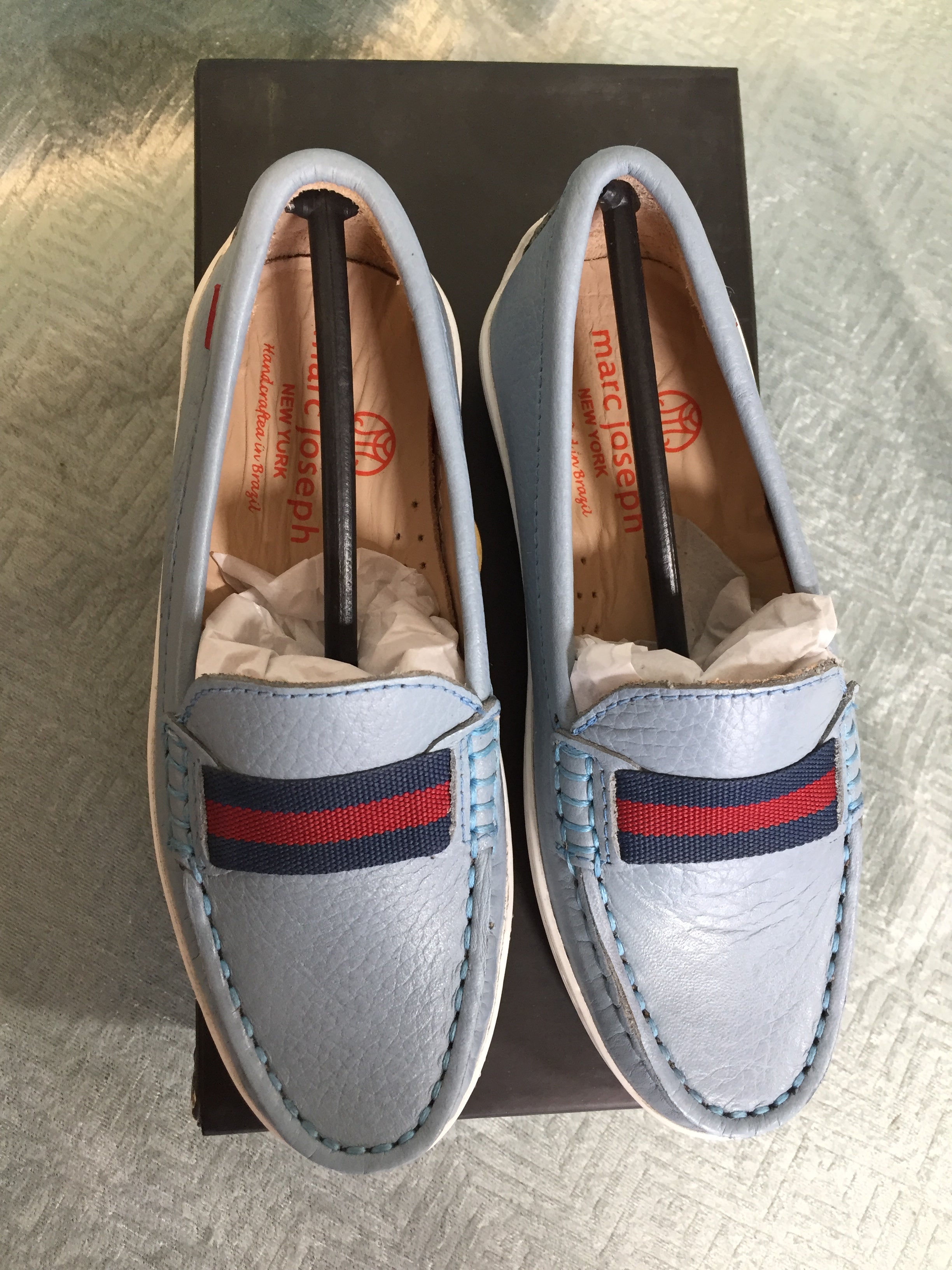 MARC JOSEPH NEW YORK Kids Boys/Girls Leather Elastic Grow Gain Loafer (7546466238702)